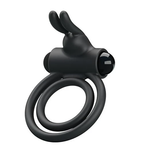 Anillo Vibrador reutilizable Doble c/Conejo Osmond