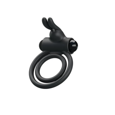 Anillo Vibrador reutilizable  Doble c/Conejo Osmond