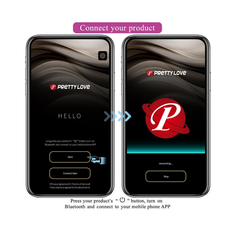 Abner huevo vibrador con app