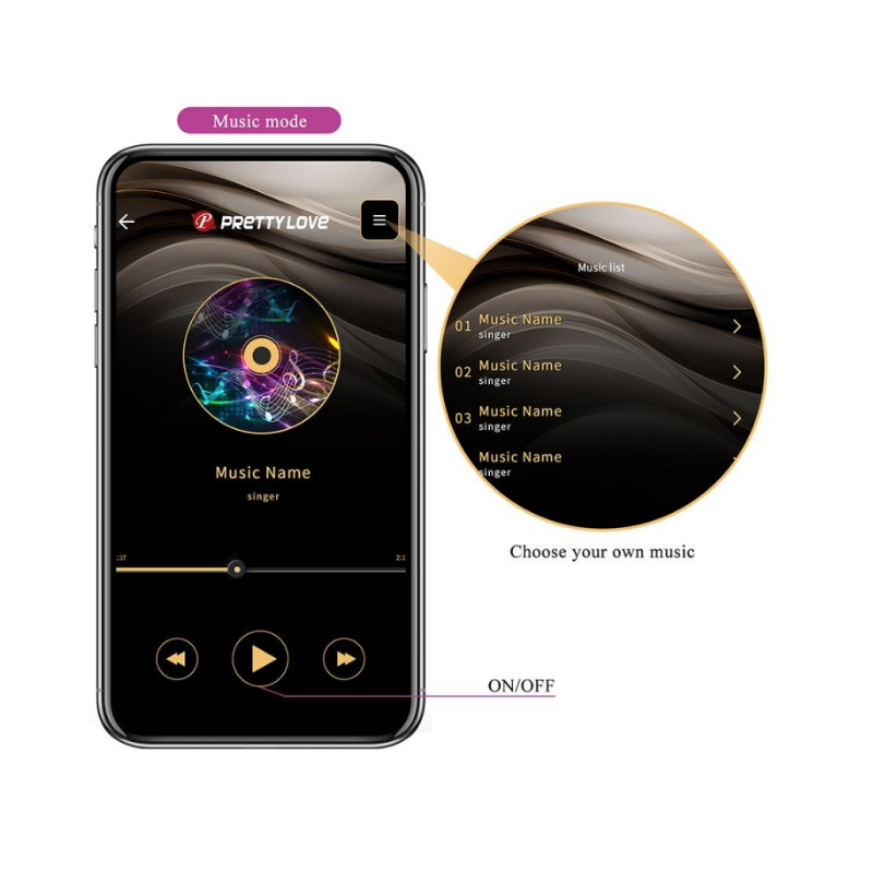 Abner huevo vibrador con app