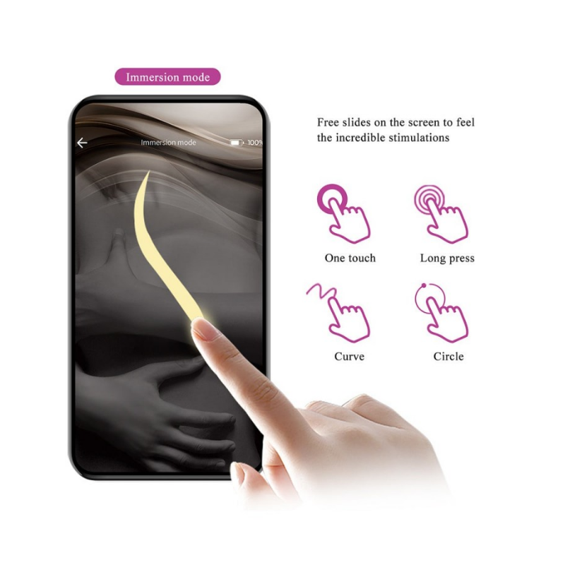 Abner huevo vibrador con app