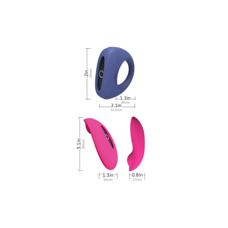 Kit anillo y calzón 8 Kit anillo y calzón vibrador con app