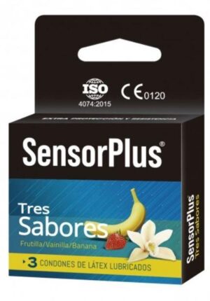 1015 Preservativo/ Condon- Sensor Plus - Tres Sabores