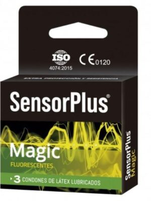 1020 Preservativo/ Condon- Sensor Plus - Magic Fluorescente