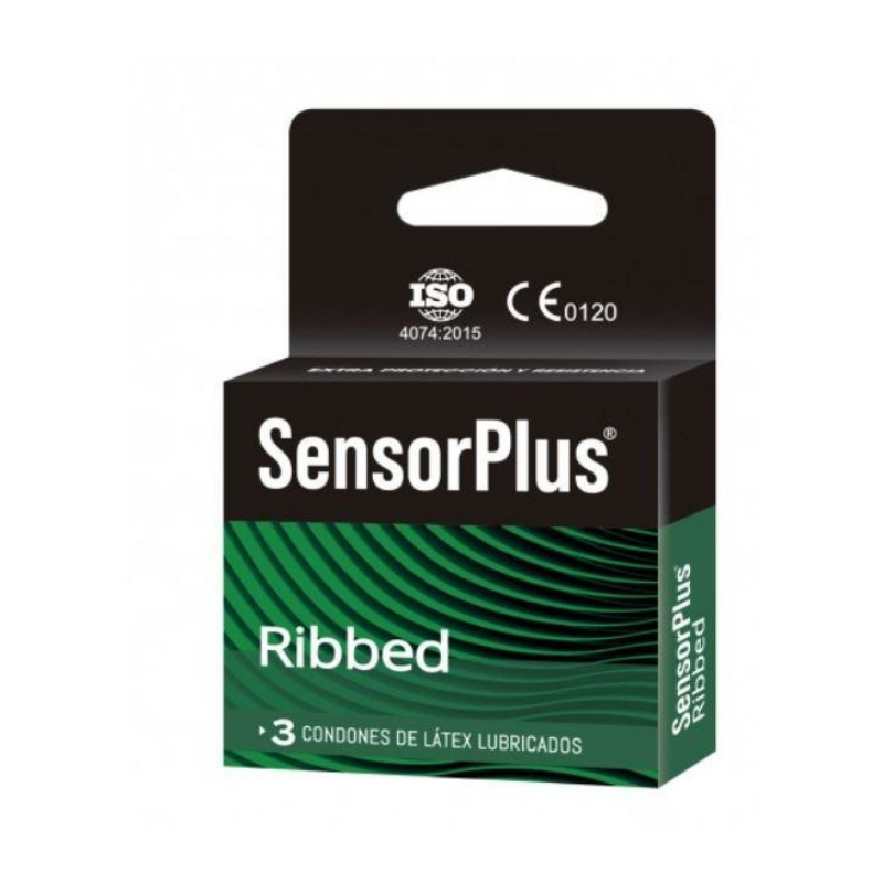 Preservativo/ Condon- Sensor Plus - Ribbed