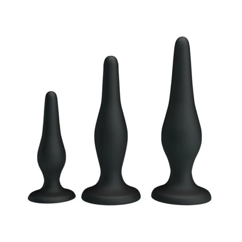 Kit Anal Negro 3 piezas