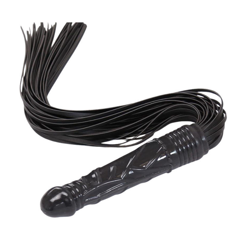 Látigo con consolador incorporado (Color sujeto a stock)