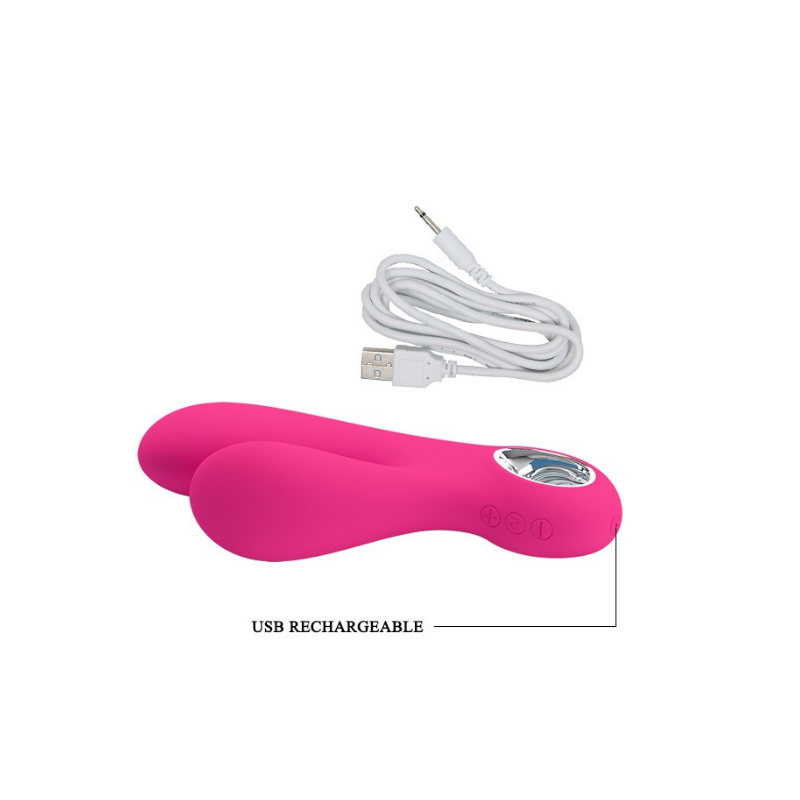 Canrol Vibrador Doble Recargable Conejo De Lujo