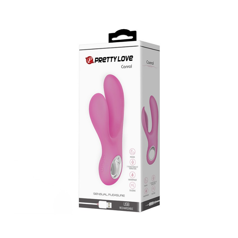 Canrol vibrador 2 Canrol Vibrador Doble Recargable Conejo De Lujo