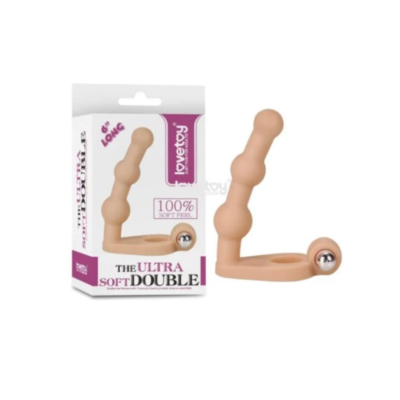 Anillo con dildo doble penetración