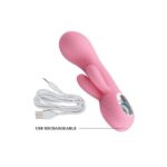 Chris Vibrador Recargable Triple Motor Conejo De Lujo