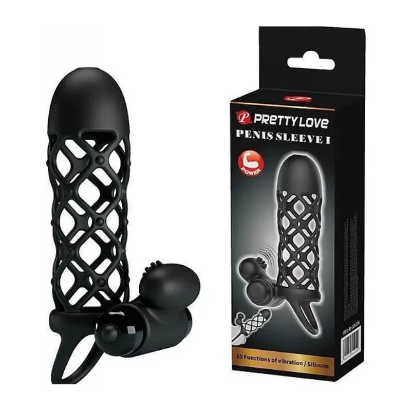 Funda silicona vibracion Funda Para El Pene Silicona c/ 10 Funciones De Vibración