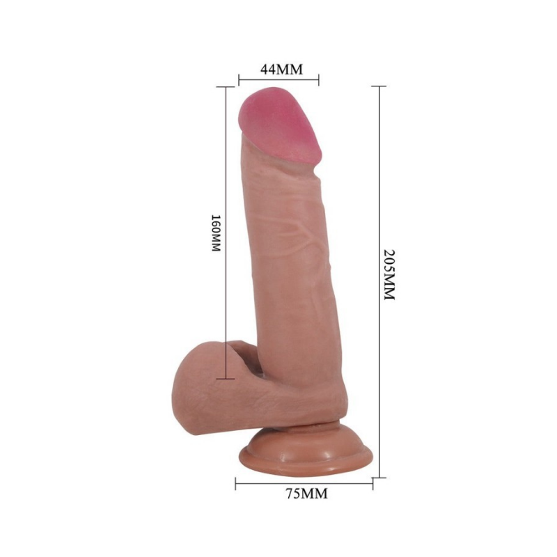 Creel Dildo Realista Piel Deslizable 20,5 - Moca