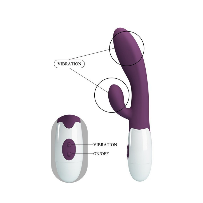 Alvis Vibrador Dual - Morado