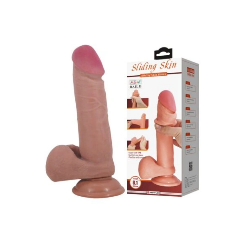 Creel Moka 3 Creel Dildo Realista Piel Deslizable 20,5 - Moca