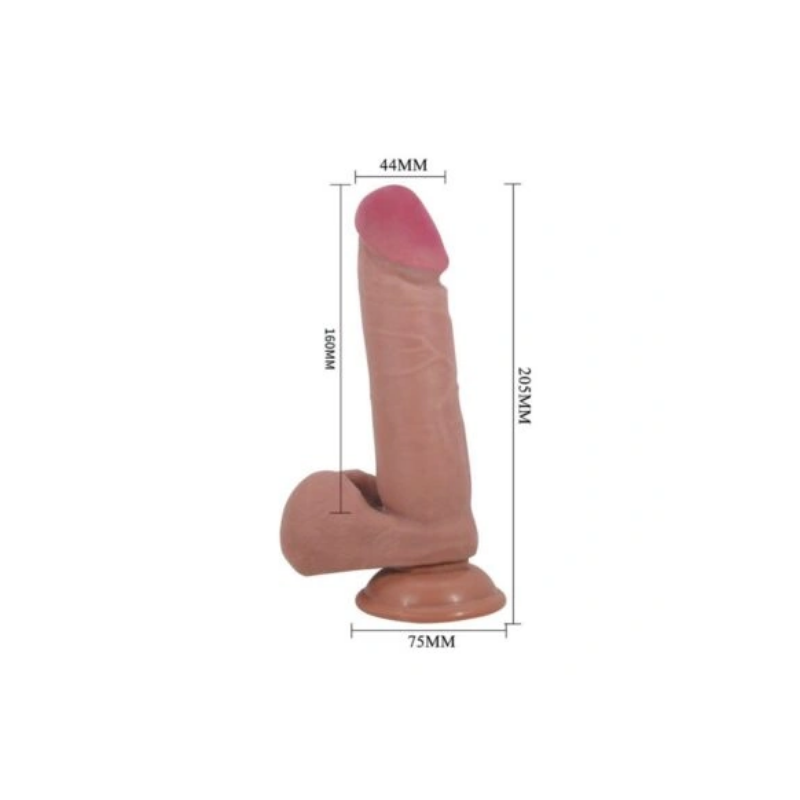 Creel Moka 4 Creel Dildo Realista Piel Deslizable 20,5 - Moca