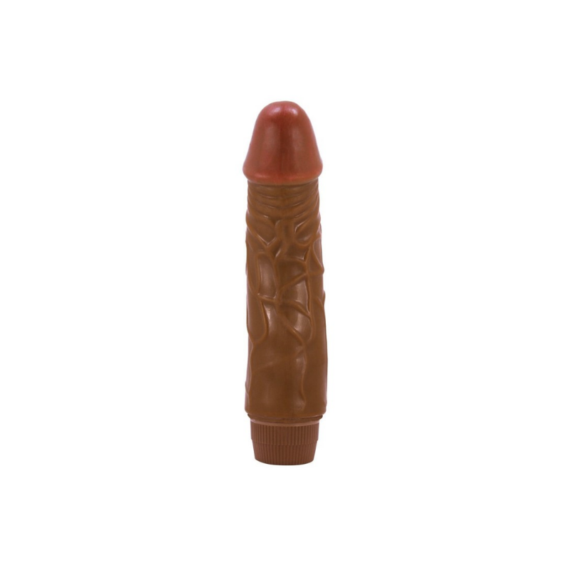 Jeff vibrador Jeff Vibrador Realista 19,5 cm - Chocolate