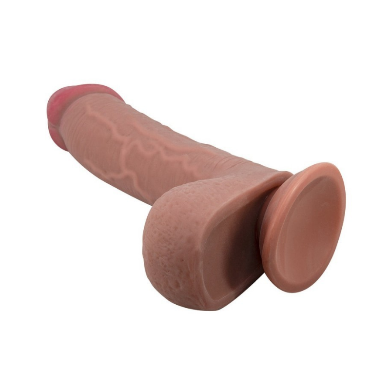 Emeka Dildo Realista Piel Deslizable 23,4 cm - Moca