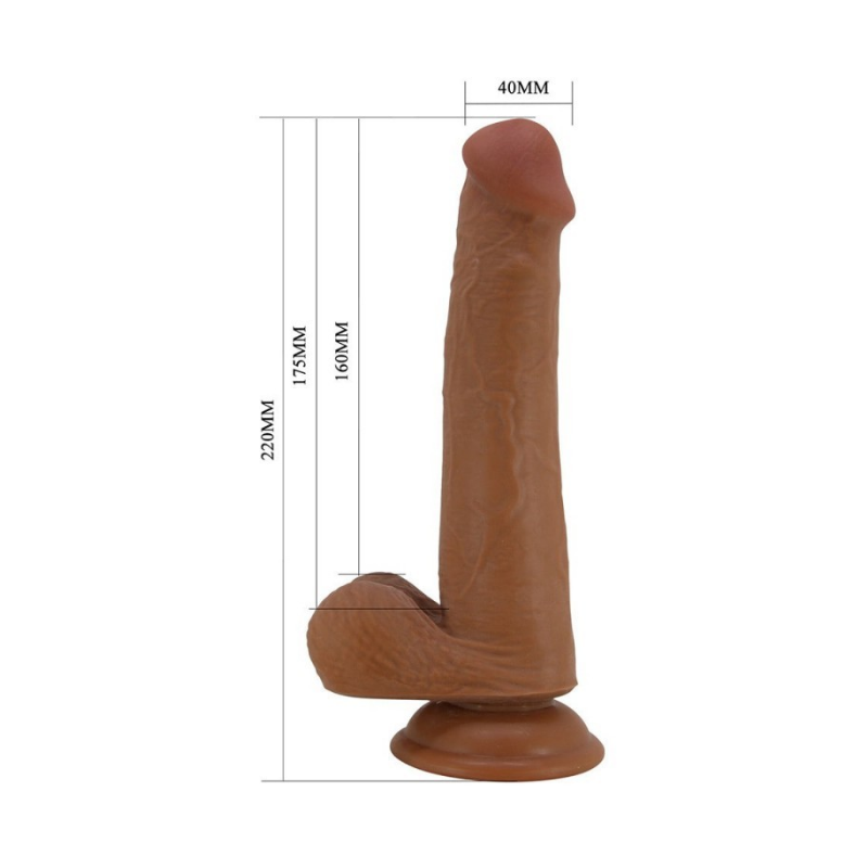 Tallen Dildo Realista Piel Deslizable 22 Cm – Moca