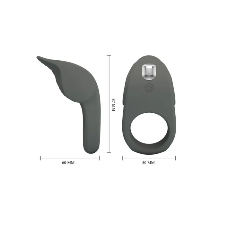 Alto Anillo Vibrador Recargable