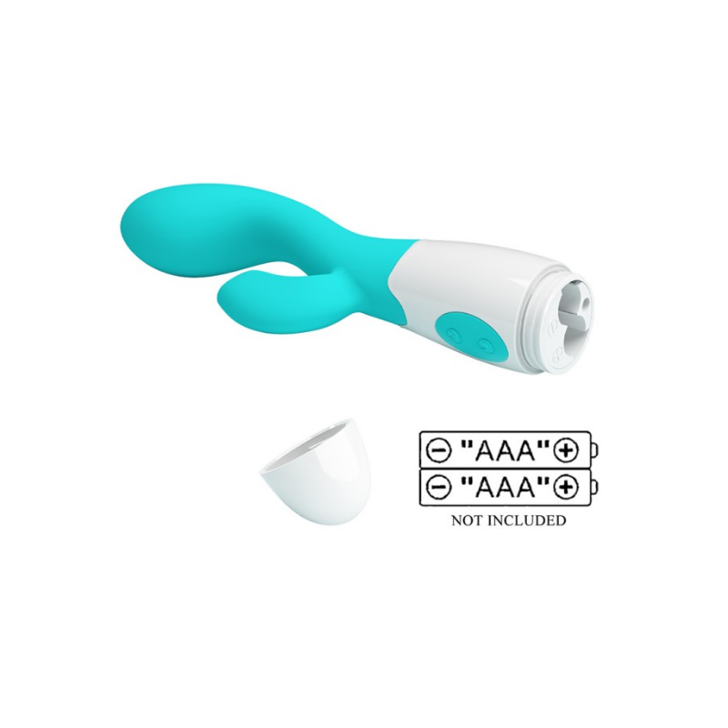 Brighty vibrador turquesa 4 Brighty Vibrador Dual - Turquesa