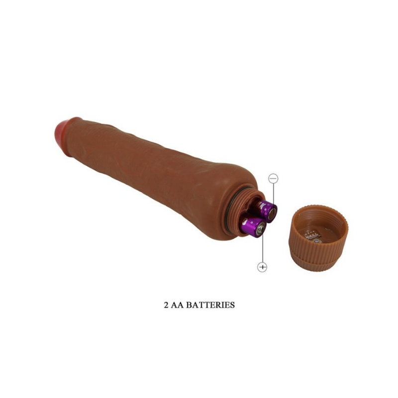 Dryad Vibrador Realista 25 cm - Chocolate