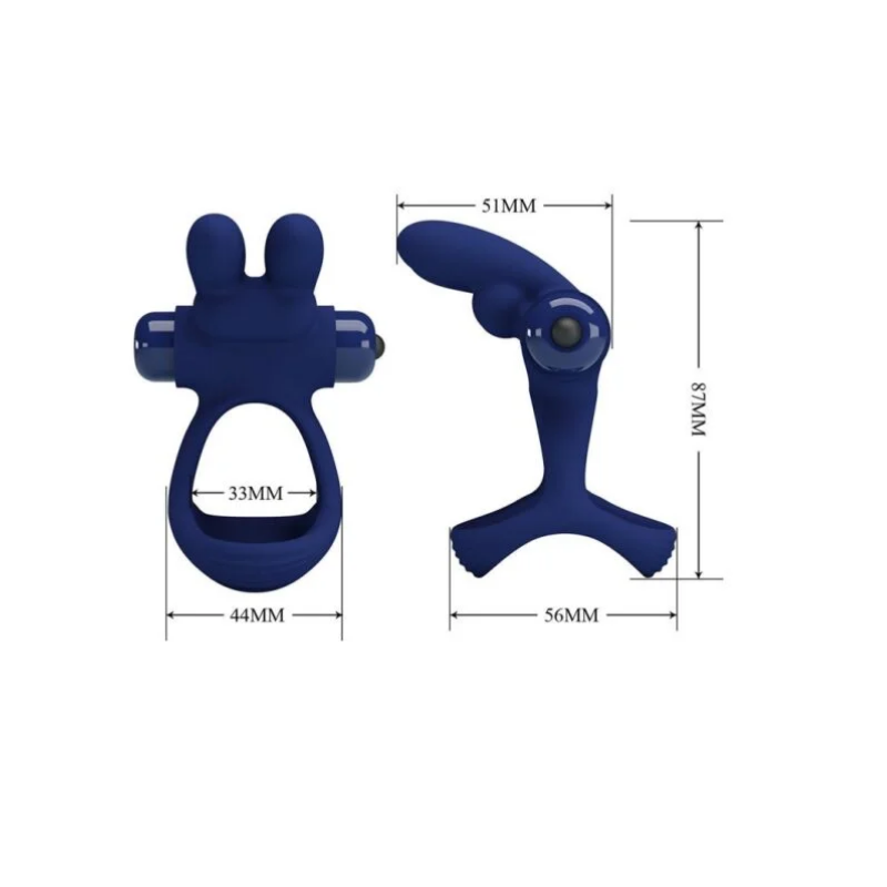 Fran Anillo Conejito Vibrador Doble