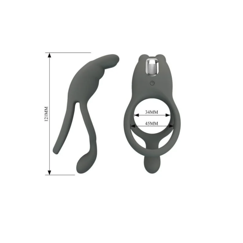 Seth Anillo Vibrador Doble Recargable