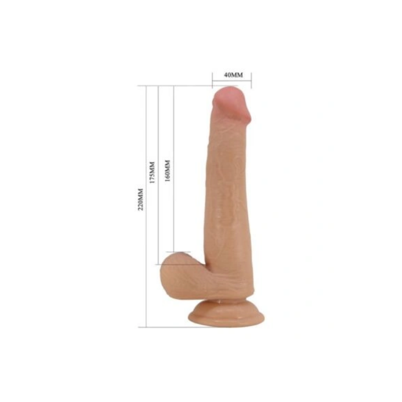 Tallen Vinilla 4 Tallen Dildo Realista Piel Deslizable 22 Cm – Vainilla