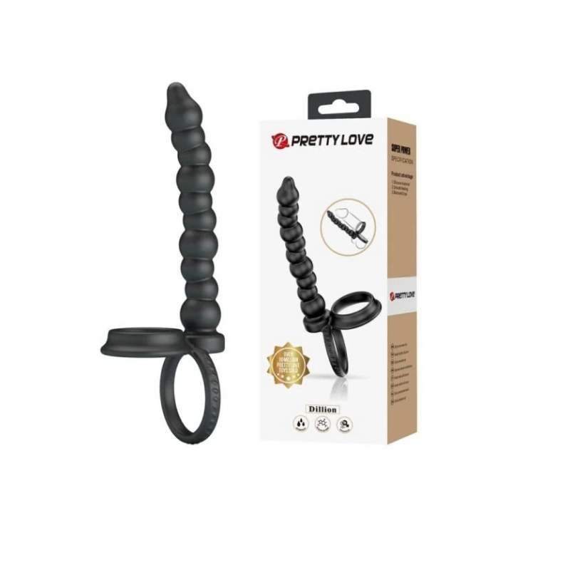 Dillion Dillion Anillo con Dildo para Doble Penetración