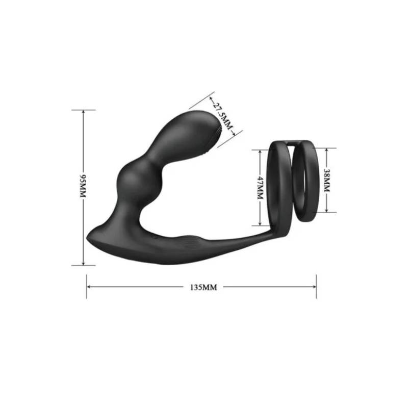 marshall 3 Marshall Vibrador Próstata Con Anillo Doble