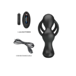 Marshall Vibrador Próstata Con Anillo Doble