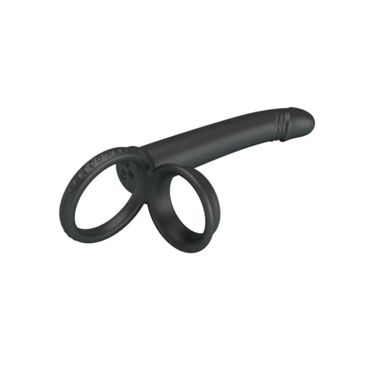 moses 5 Moses Anillo con Dildo para Doble Penetración