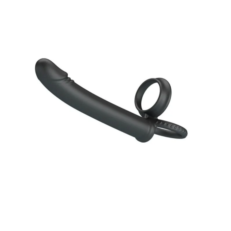 moses 7 Moses Anillo con Dildo para Doble Penetración