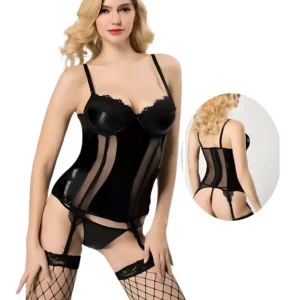 Lencería sexy negro colaless