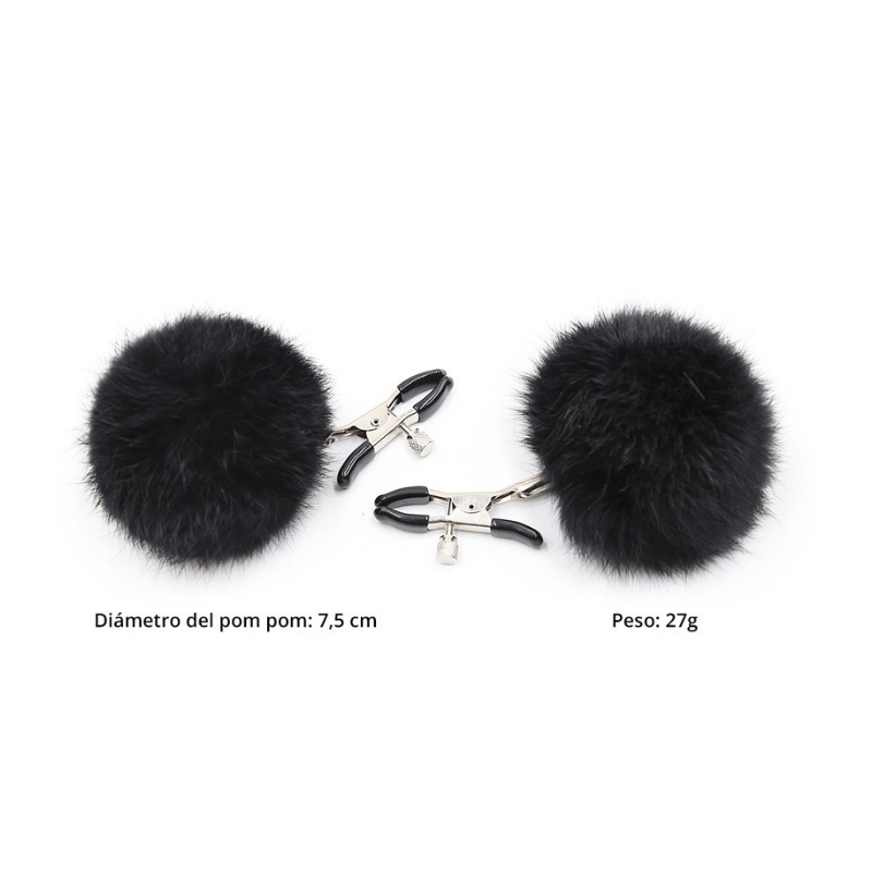 Pinzas con Pompones para Pezones