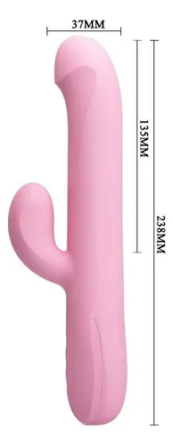 D_NQ_NP_955738-MLU74194951619_012024-O Vibrador Rabbit Recargable Rotador Pretty Love Truman Color Rosa