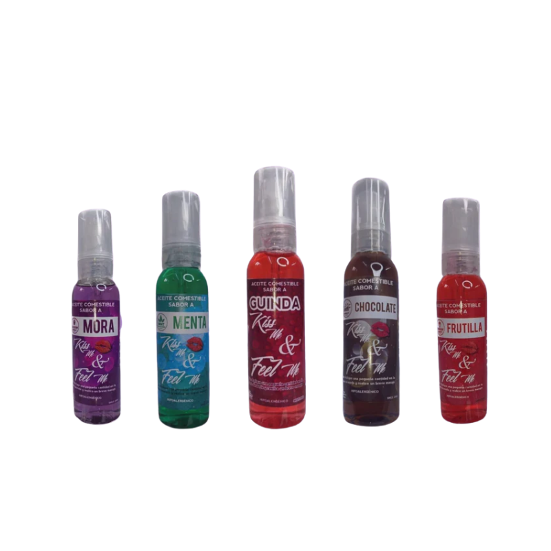 Aceite Comestible 4 en 1 (masaje, lubricante , efecto calor y comestible)