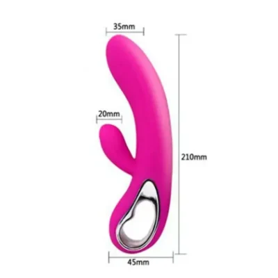 Love Vibrador Elmer Recargable 12 Funciones Pretty Rosa