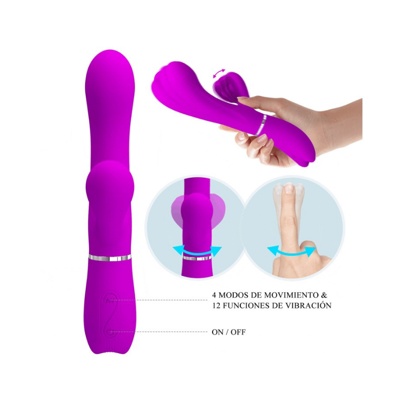 Vibrador Dual Con Movimiento Externo