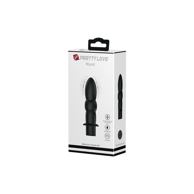Wyatt anal Wyatt Vibrador Anal Negro