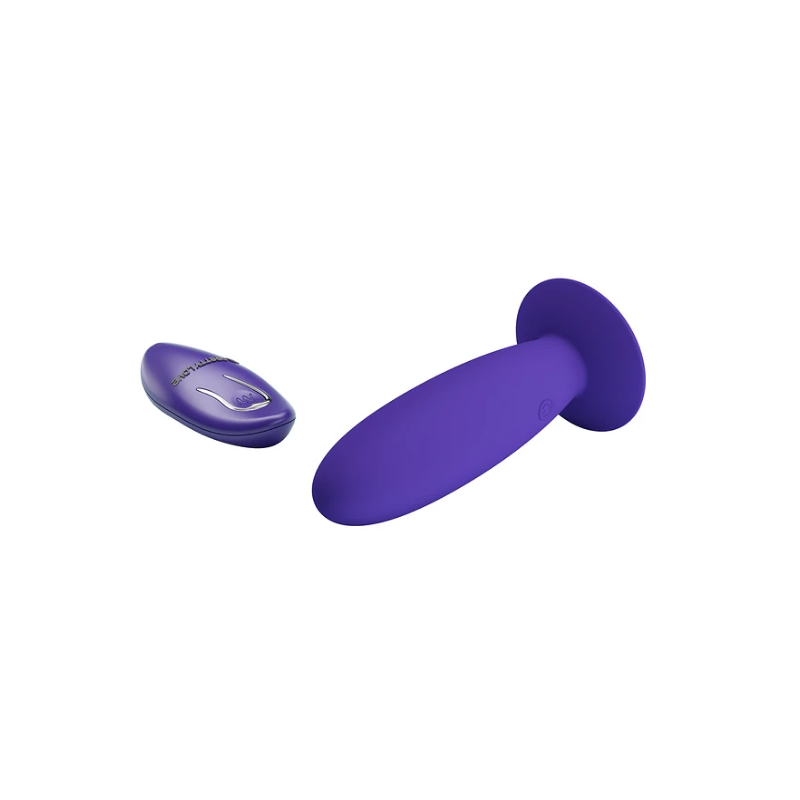 Anal vibrador morado Plug con Vibración Yought