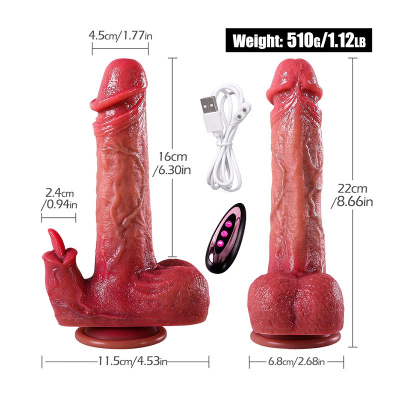 Consolador Vibrador Retráctil Torero