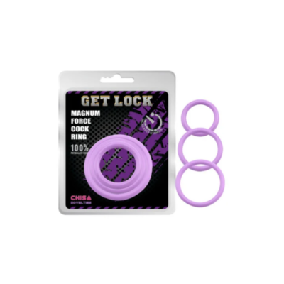 Kit 3 Anillo Para Pene GetLock Chisa