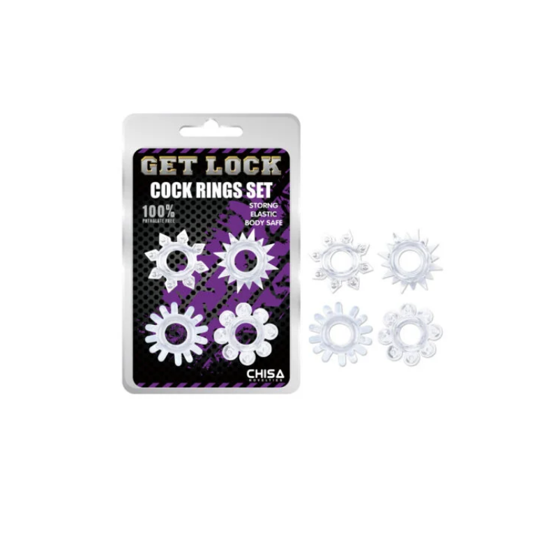 Kit 4 Anillo Para Pene GetLock Chisa
