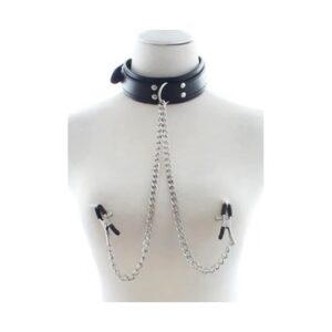 Collar Con Pezoneras Bondage
