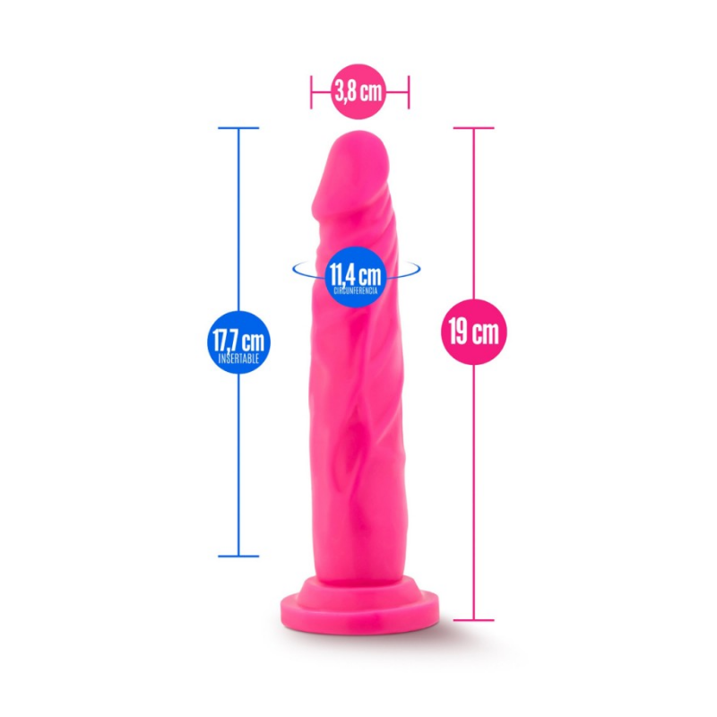 Neo Dildo Doble Densidad 19 cm - Blush