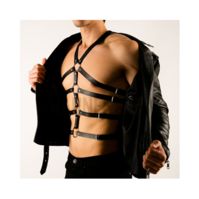 Arnés de cuero hombre