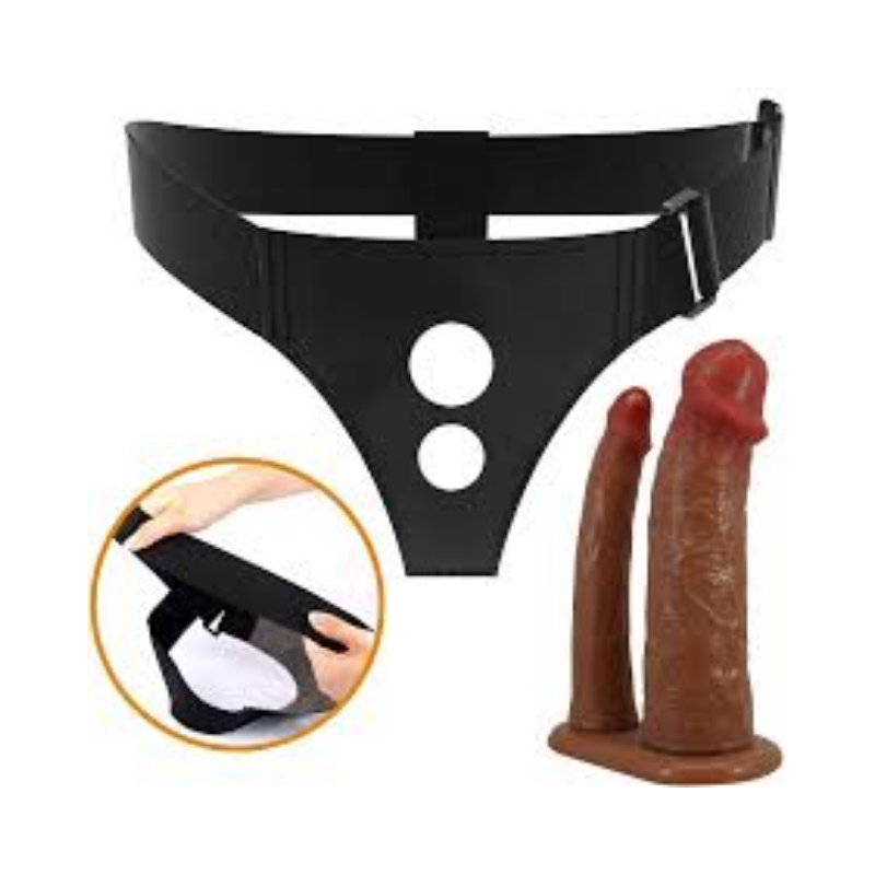 Arnés para doble dildo