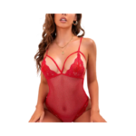 Body Malla Rojo Pasión L